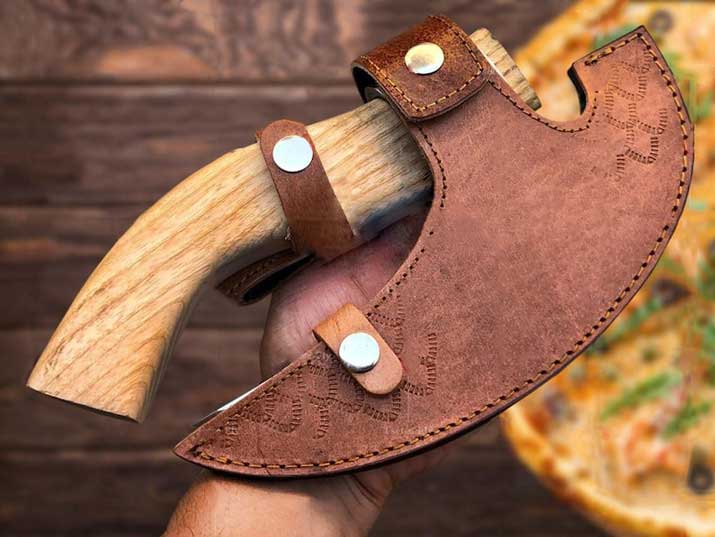 Der ursprüngliche Viking "Runic" Pizza Axe | Pizza -Axtschneider